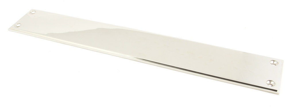 Polished Nickel 425mm Art Deco Fingerplate - 45386