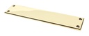 Aged Brass 300mm Art Deco Fingerplate - 45389