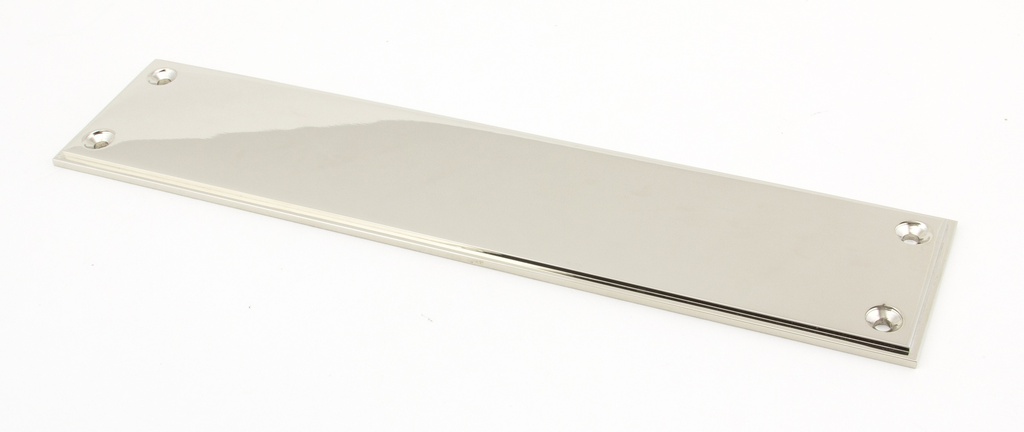 Polished Nickel 300mm Art Deco Fingerplate - 45391