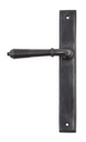 Aged Bronze Reeded Slimline Lever Latch Set - 45427