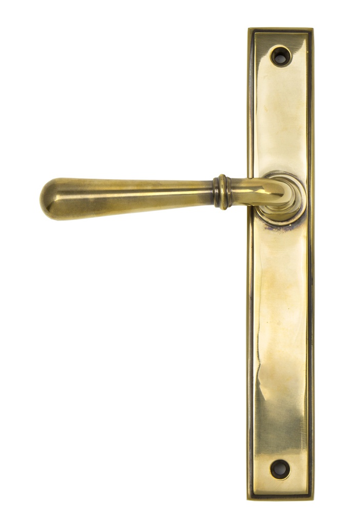 Aged Brass Newbury Slimline Lever Latch Set - 45429