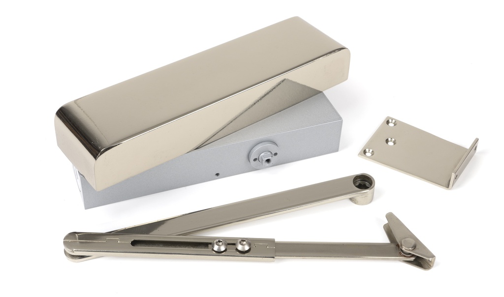 Polished Nickel Size 2-5 Door Closer &amp; Cover - 50111