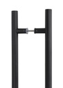 Matt Black SS (316) 0.9m T Bar Handle B2B Fix 32mm Ø - 50259