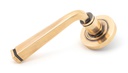 Polished Bronze Avon Round Lever on Rose Set (Plain) - 46093