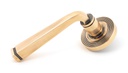 Polished Bronze Avon Round Lever on Rose Set (Beehive) - Unsprung - 50063