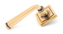 Polished Bronze Avon Round Lever on Rose Set (Square) - Unsprung - 50064