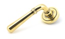 Aged Brass Newbury Lever on Rose Set (Art Deco) - 45756