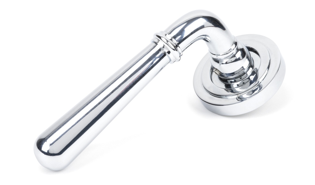 Polished Chrome Newbury Lever on Rose Set (Art Deco) - 46054