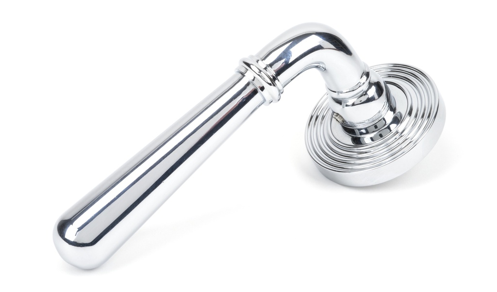 Polished Chrome Newbury Lever on Rose Set (Beehive) - 46055