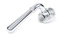 Polished Chrome Newbury Lever on Rose Set (Beehive) - Unsprung - 50023
