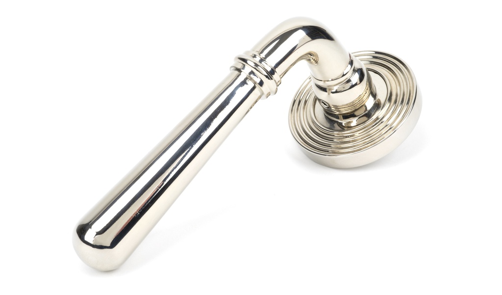 Polished Nickel Newbury Lever on Rose Set (Beehive) - 46059