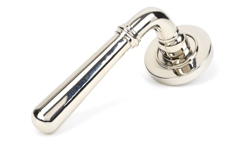 Polished Nickel Newbury Lever on Rose Set (Plain) - Unsprung - 50025