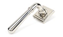 Polished Nickel Newbury Lever on Rose Set (Square) - Unsprung - 50028