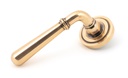 Polished Bronze Newbury Lever on Rose Set (Art Deco) - 46066