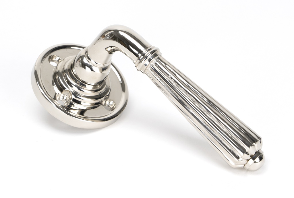 Polished Nickel Hinton Lever on Rose Set - Unsprung - 50082