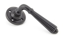 Aged Bronze Hinton Lever on Rose Set - Unsprung - 50084