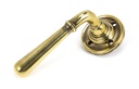 Aged Brass Newbury Lever on Rose Set - Unsprung - 50091