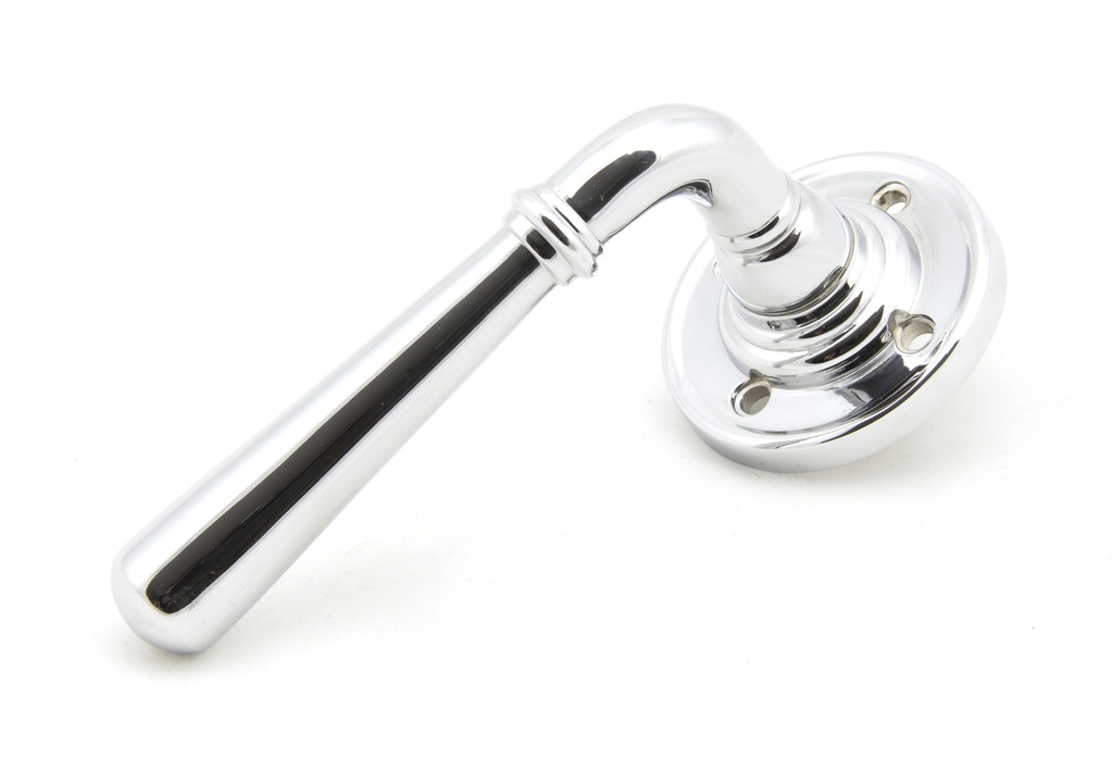 Polished Chrome Newbury Lever on Rose Set - Unsprung - 50093