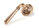 Polished Bronze Newbury Lever on Rose Set - Unsprung - 50095