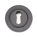 Aged Bronze Round Escutcheon (Plain) - 46113