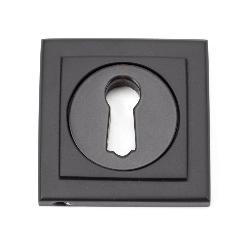 Aged Bronze Round Escutcheon (Square) - 46116