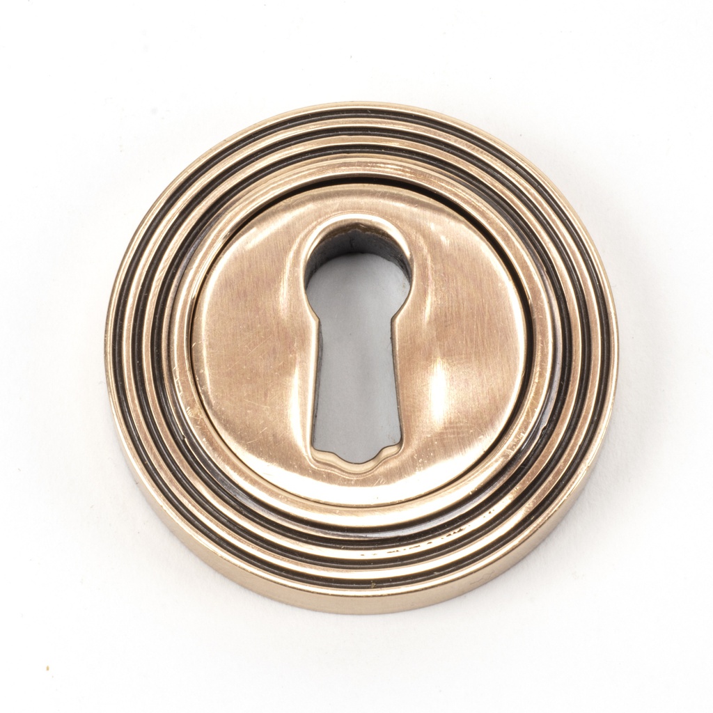 Polished Bronze Round Escutcheon (Beehive) - 46119