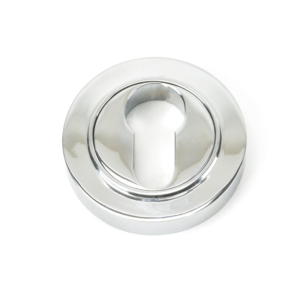 Polished Chrome Round Euro Escutcheon (Plain) - 45711