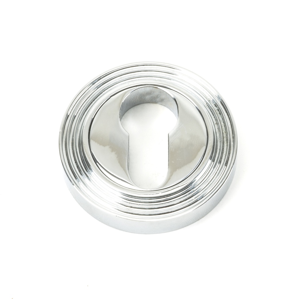 Polished Chrome Round Euro Escutcheon (Beehive) - 45713