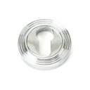 Polished Chrome Round Euro Escutcheon (Beehive) - 45713