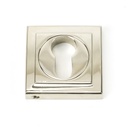 Polished Nickel Round Euro Escutcheon (Square) - 45718