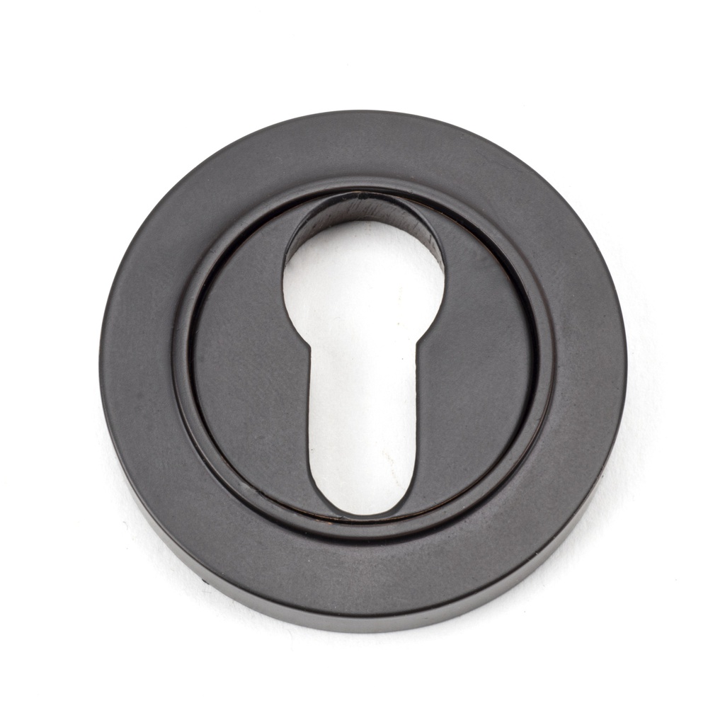 Aged Bronze Round Euro Escutcheon (Plain) - 46121