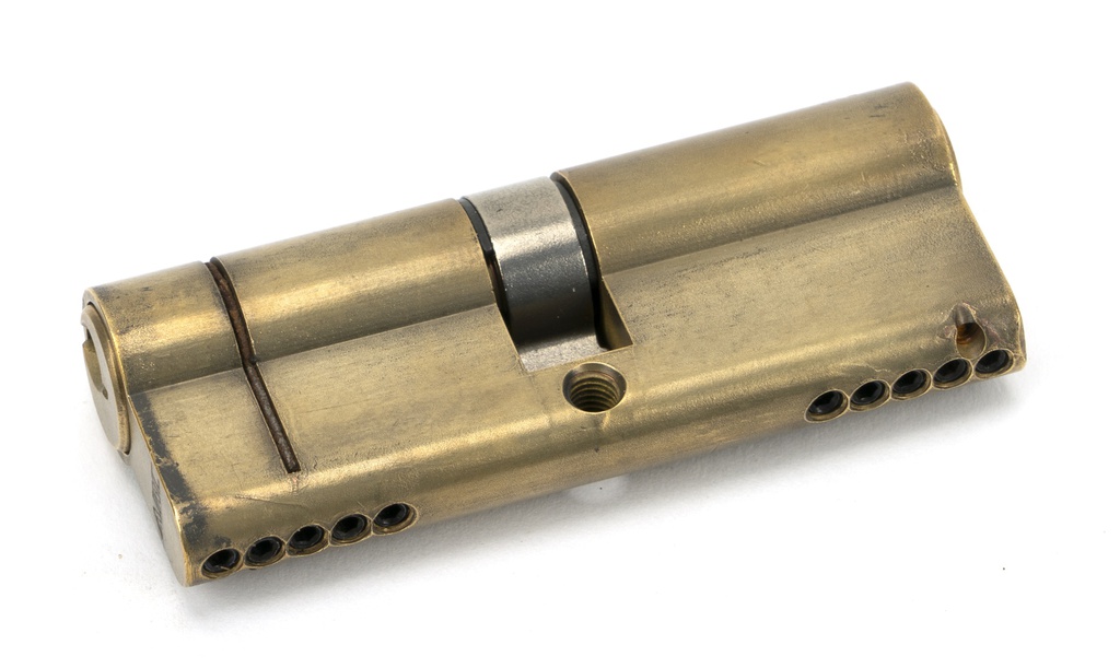 Aged Brass 40/40 5pin Euro Cylinder - 45811