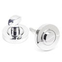 Polished Chrome Round Thumbturn Set (Plain) - 45735