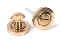 Polished Bronze Round Thumbturn Set (Plain) - 46109