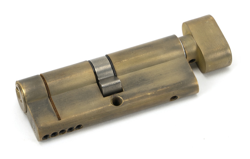 Aged Brass 40/40 5pin Euro Cylinder/Thumbturn - 45851