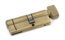 Aged Brass 35T/45 5pin Euro Cylinder/Thumbturn - 45855