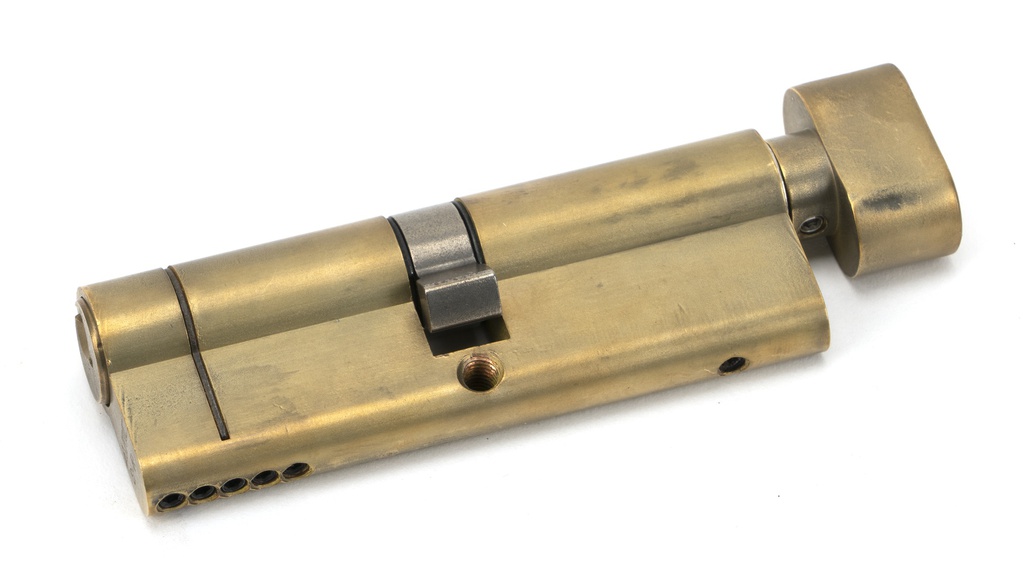 Aged Brass 45/45 5pin Euro Cylinder/Thumbturn - 45863
