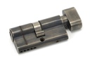Pewter 30/30 5pin Euro Cylinder/Thumbturn KA - 45866
