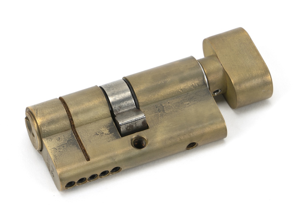 Aged Brass 30/30 5pin Euro Cylinder/Thumbturn KA - 45867