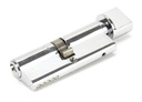 Polished Chrome 40/40 5pin Euro Cylinder/Thumbturn KA - 46276