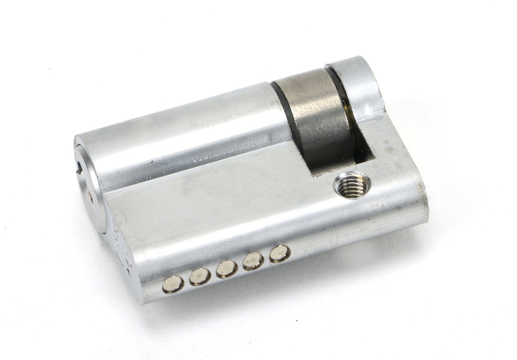 Satin Chrome 35/10 5pin Single Cylinder - 46283