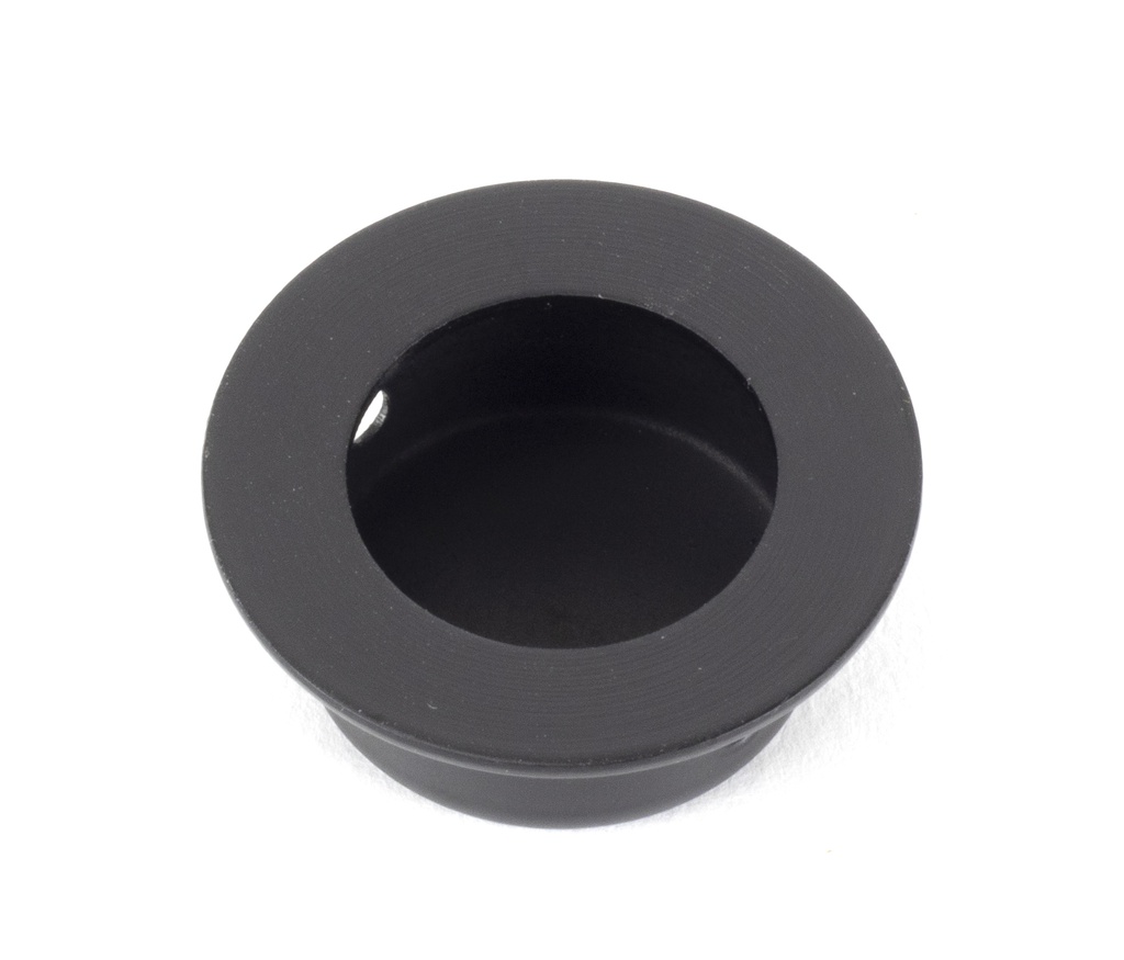 Black 30mm Ø Small Flush Pull - 46289