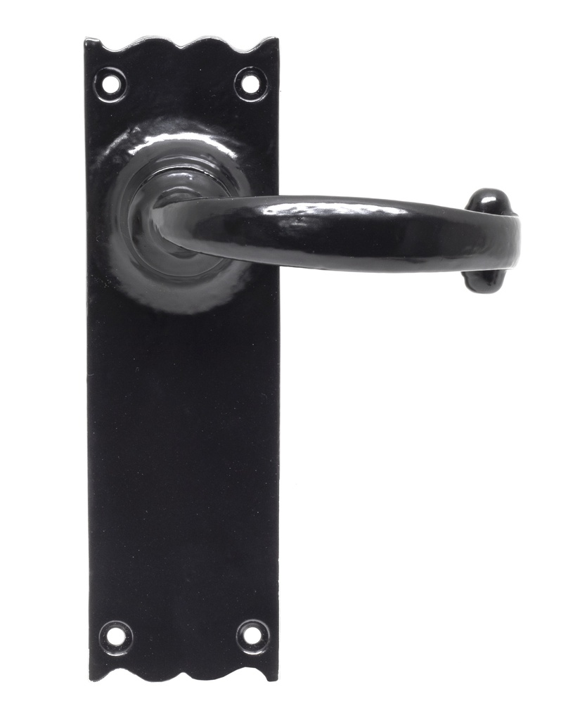 Black Cottage Lever Latch Set - 73107