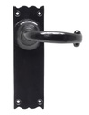 Black Cottage Lever Latch Set - 73107