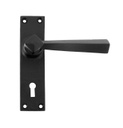 Black Straight Lever Lock Set - 73109