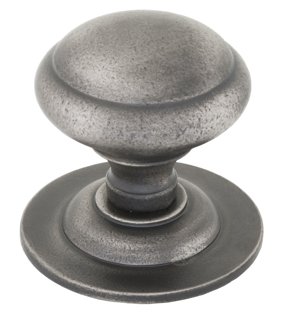 Antique Pewter Round Centre Door Knob - 83505