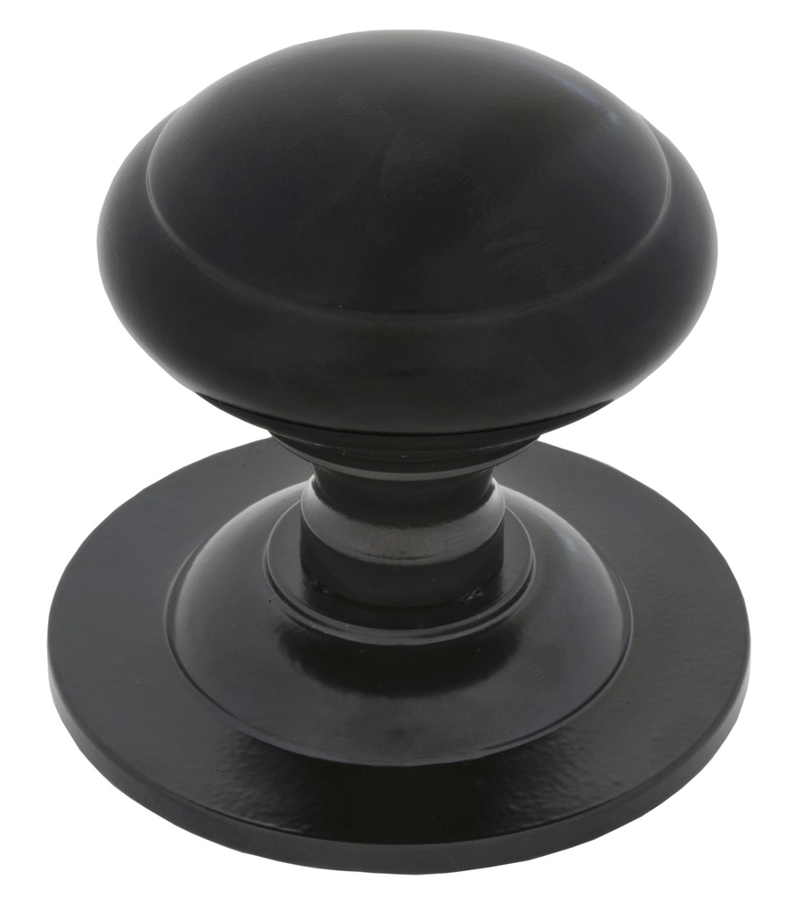 Black Round Centre Door Knob - 83506