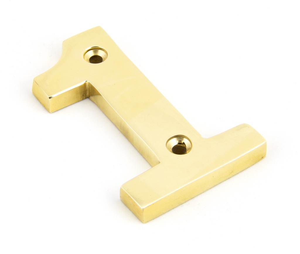 Polished Brass Numeral 1 - 83711