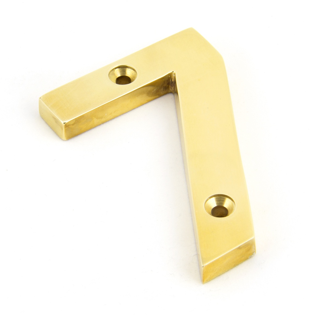 Polished Brass Numeral 7 - 83717