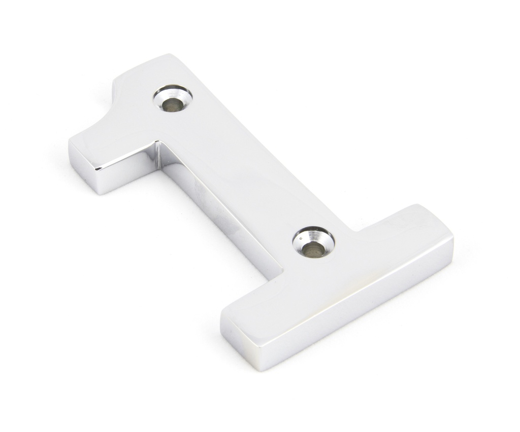 Polished Chrome Numeral 1 - 83721